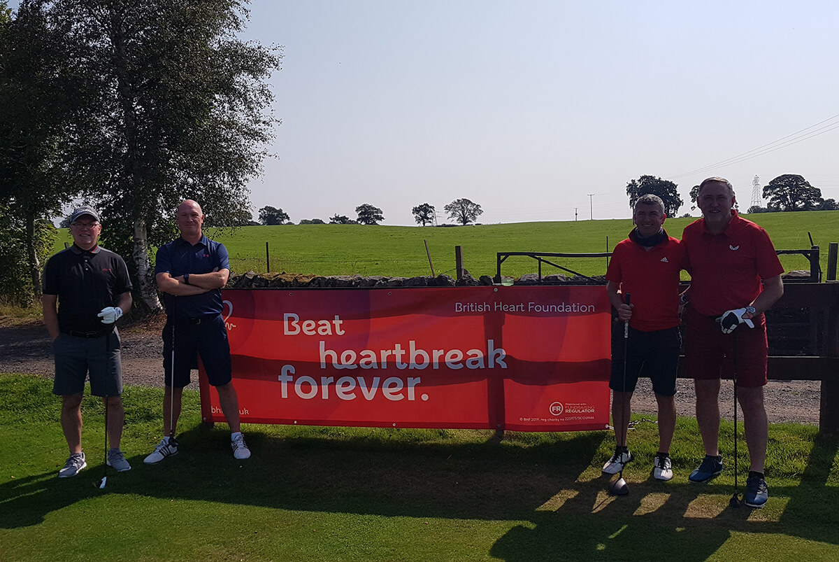 british heart foundation charity golf event