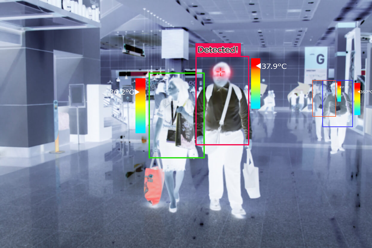 thermal imaging can be used for security, fire detection and infection control