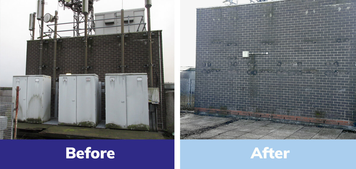 before and after comms decommissioning